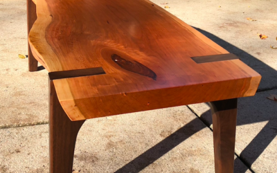 Coffee Tables, live-edge and reclaimed wood.