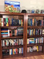 Cherry wood brings a warm look to these bookcases. Cherry Bookcases3
