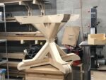 Base of Maggie's dining table.