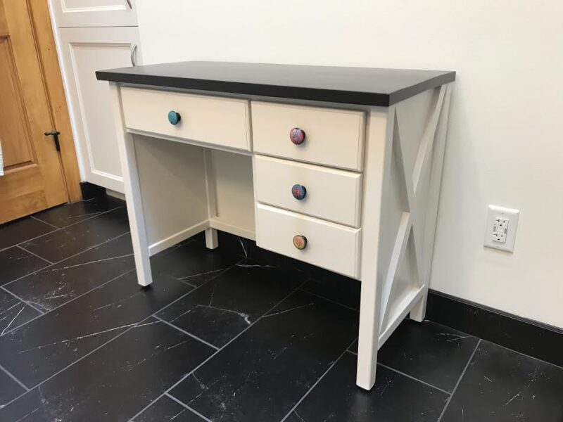 Diane's vanity is perfectly sized for her bathroom!